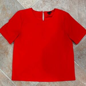 Ann Taylor Vibrant Red Blouse